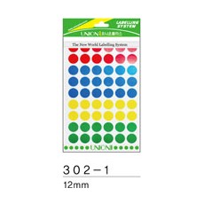 원형스티커일반(302-1/혼합)12mm(5색혼합)