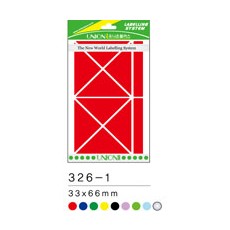 칼라분류용(326-1)66*42mm적색